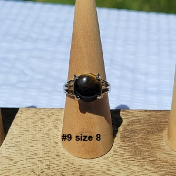 Tiger's Eye Gemstone Rings - Picture 9 of 9